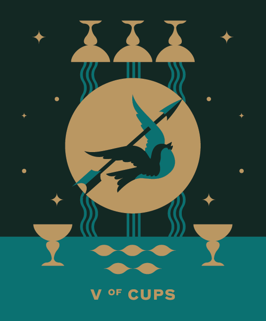 five of cups